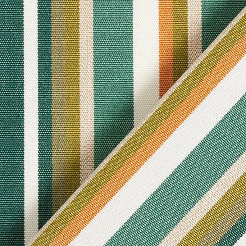 Toile pour store banne Rayures mixtes – vert sapin/écru,  image number 5