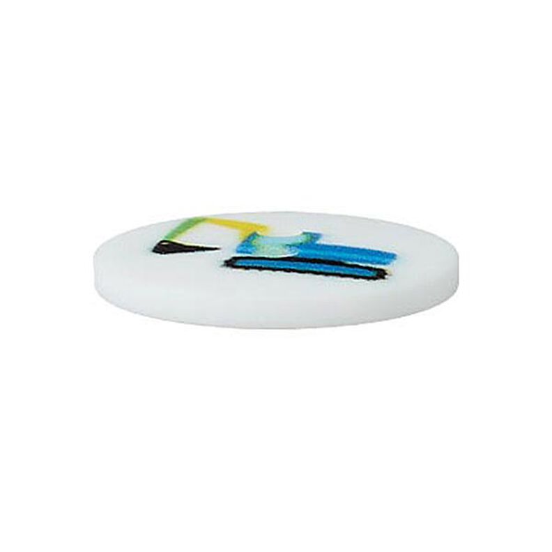 Bouton polyester Véhicules de chantier – bleu clair,  image number 2