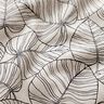Tissu de décoration Semi-panama fines feuilles – nature/noir,  thumbnail number 2
