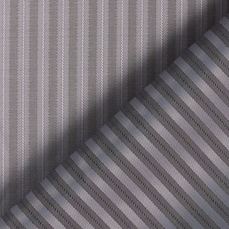 Tissu de doublure Jacquard Rayures étroites et larges – gris/gris foncé,  image number 4