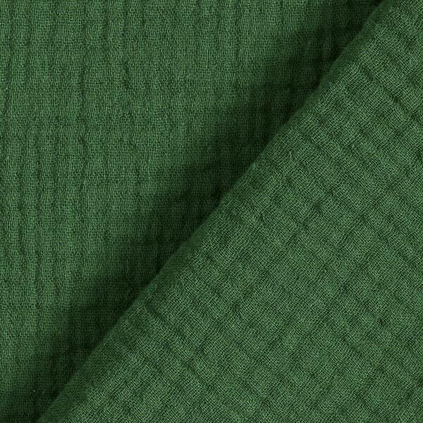 GOTS Tissu double gaze de coton | Tula – vert foncé,  image number 4