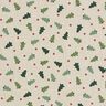 Tissu de décoration Semi-panama petits sapins – nature,  thumbnail number 6