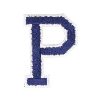 Application lettre P [ Hauteur : 4,6 cm ] – bleu marine, 