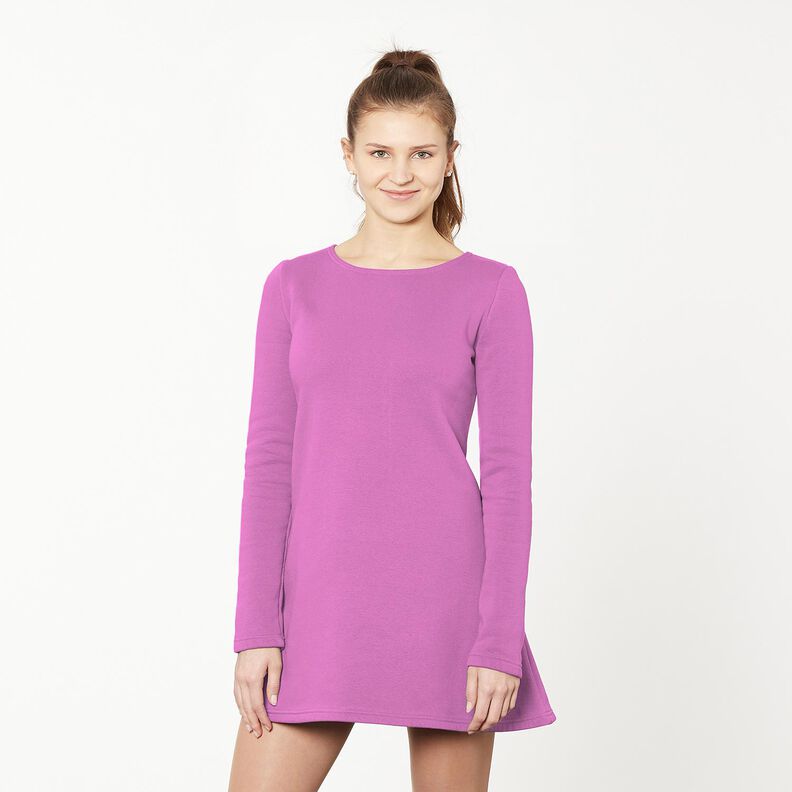 French Terry léger uni – lilas rouge,  image number 10