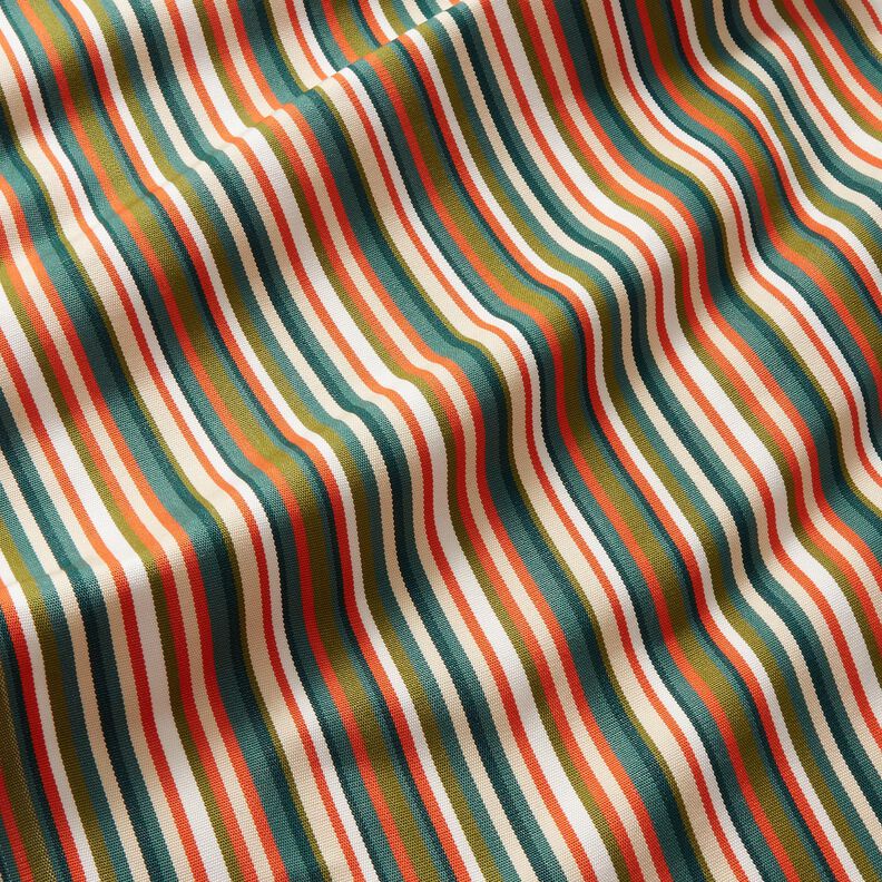 Extérieur Tissu pour chaise longue Rayures verticales 44 cm – vert foncé/orange,  image number 2