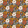 Tissu en coton Cretonne Fleurs rétros – caramel,  thumbnail number 1