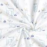 Tissu en coton Cretonne Daim – blanc/turquoise clair,  thumbnail number 3