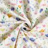 Tissu de décoration Sergé coton fleurs des champs – ivoire/lilas bleu,  thumbnail number 3