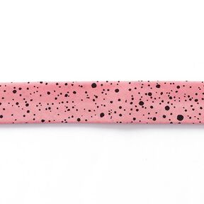Biais taches [ 20 mm ] – rose/noir, 