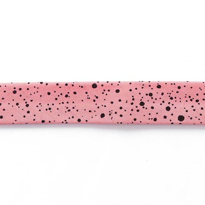 Biais taches [ 20 mm ] – rose/noir,  image number 2