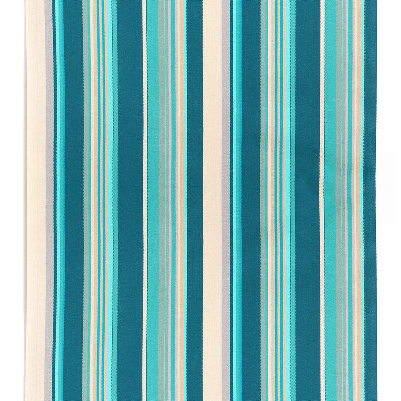 Extérieur Tissu pour chaise longue Rayures verticales 45 cm – amande/pétrole,  image number 1