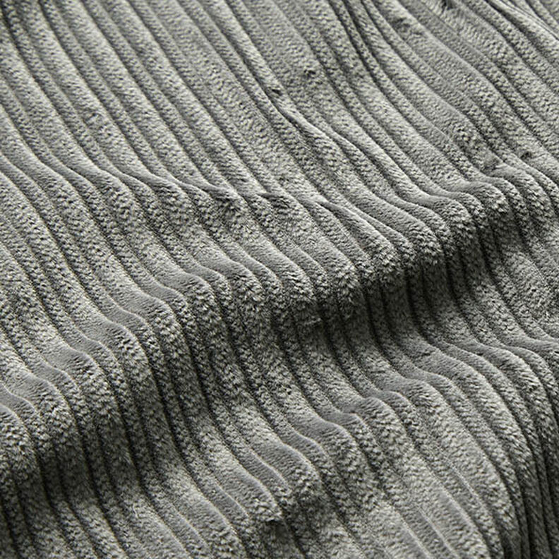 Velours fantaisie à côtes larges et étroites – gris,  image number 2
