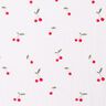 Tissu double gaze de coton Cerises aquarelle Impression numérique – blanc,  thumbnail number 1