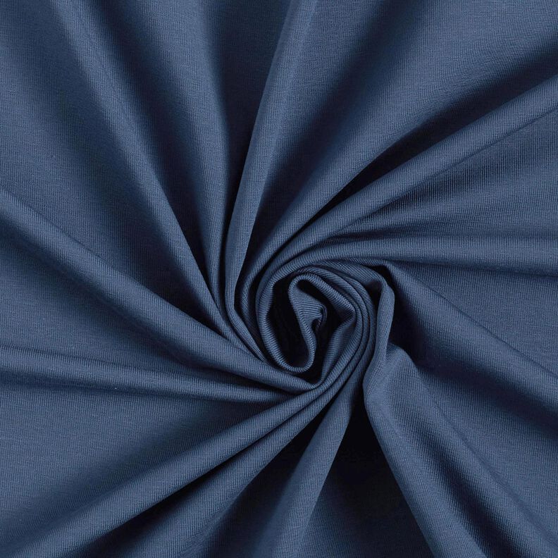 Jersey coton Medium uni – bleu océan, image number 1