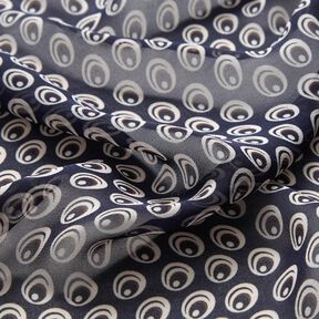 Chiffon œil de paon – bleu marine/bleu marine, 