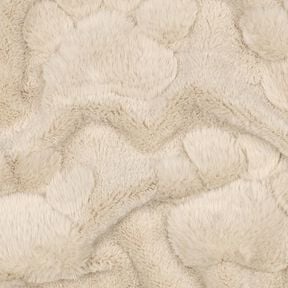 Polaire douillet Pattes de chien – beige clair, 
