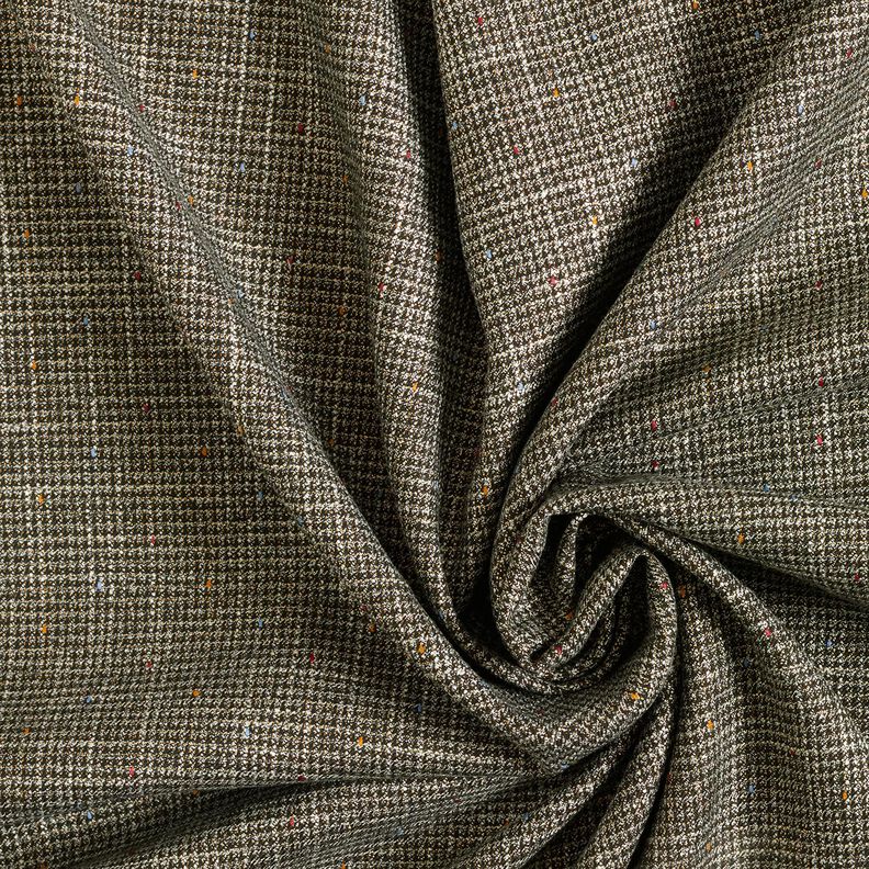 Tissu fin pour pantalon Pied-de-poule pailleté – noir/blanc,  image number 3