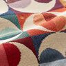 Tissu de décoration Gobelin Cercles et carrés – beige clair/bleu,  thumbnail number 2