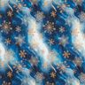 French Terry Sweat d’été Flocons de neige Voie lactée | Glitzerpüppi – indigo/or ancien,  thumbnail number 1