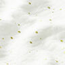 Tissu double gaze de coton taches dorées éparses – blanc/or,  thumbnail number 2