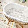 Tissu en coton Percalepetites fleurs et feuilles – rose/jaune,  thumbnail number 6