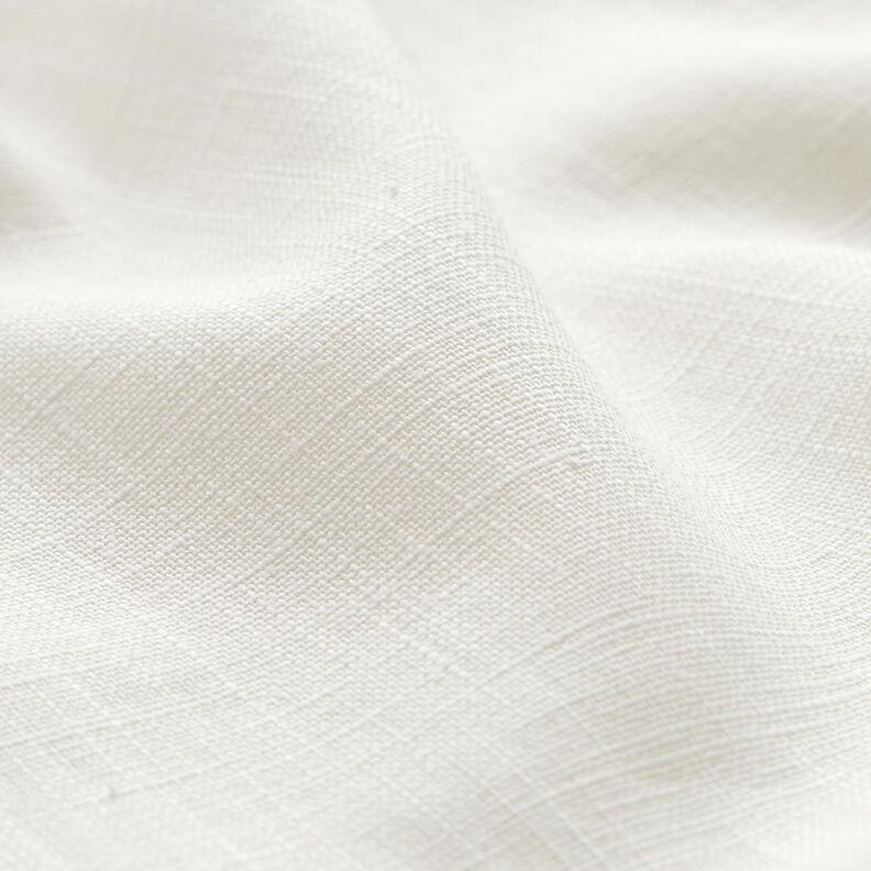 Tissu de lin en ramie mélangée medium – écru,  image number 2