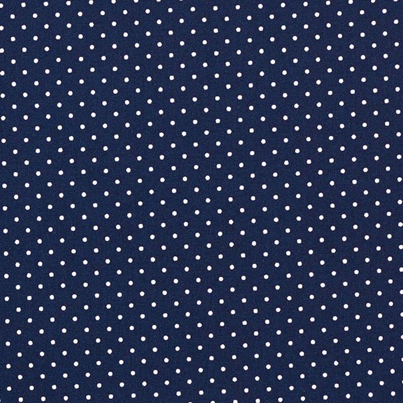 Coton enduit petits pois – bleu nuit,  image number 1