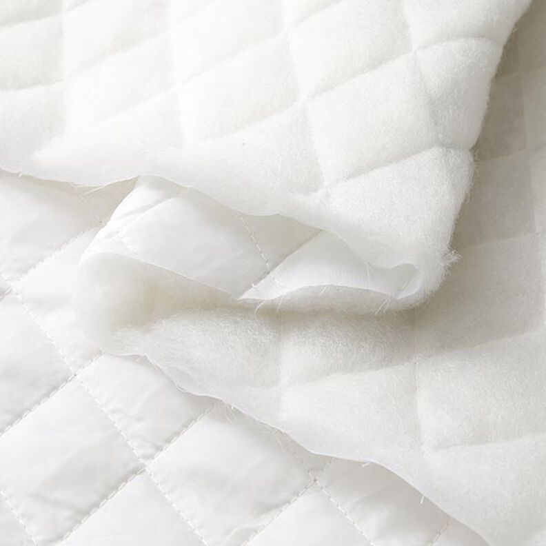 Doublure matelassée en losanges – blanc,  image number 6