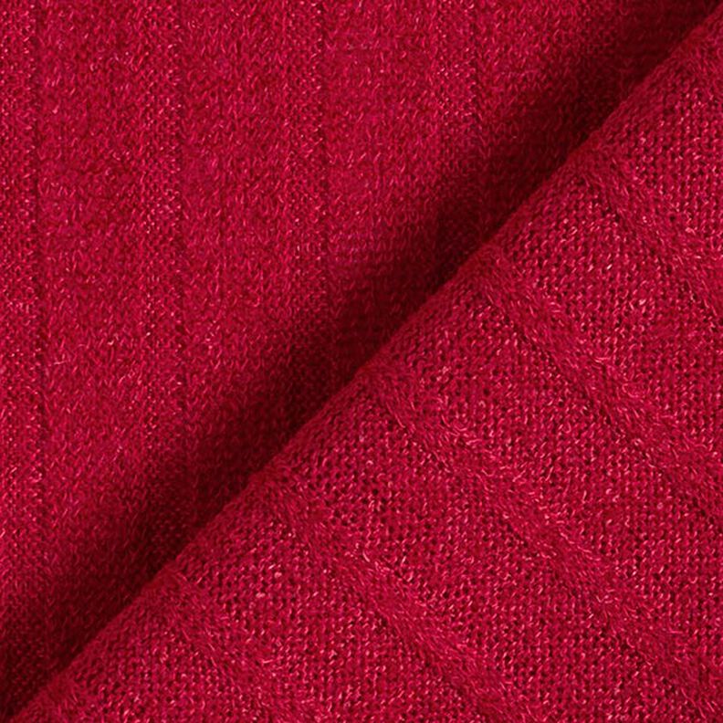 Maille côtelée unie – rouge,  image number 3