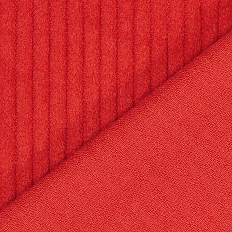 Velours côtelé large prélavé Uni – rouge vif,  image number 3