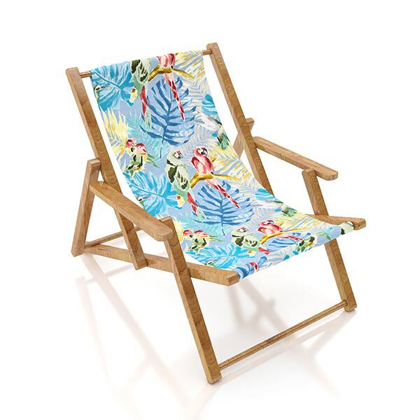 Tissu d’extérieur Canvas Oiseaux tropicaux – bleu clair/turquoise, image number 8