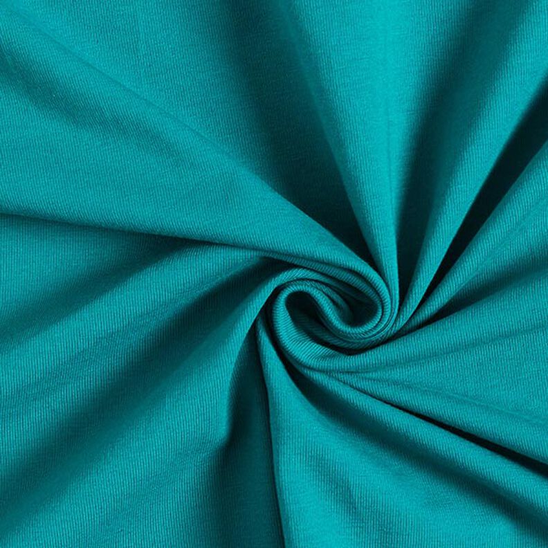 Jersey coton Medium Uni – pétrole,  image number 1