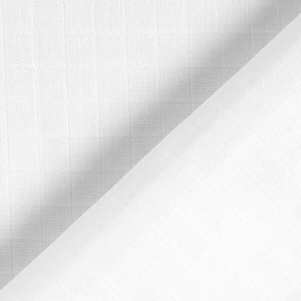 Tissu double gaze de coton Carreaux Double face – blanc,  image number 4