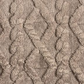 Fourrure synthétique Diamants – taupe, 