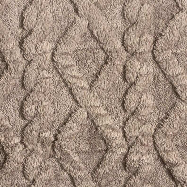 Fourrure synthétique Diamants – taupe, image number 1