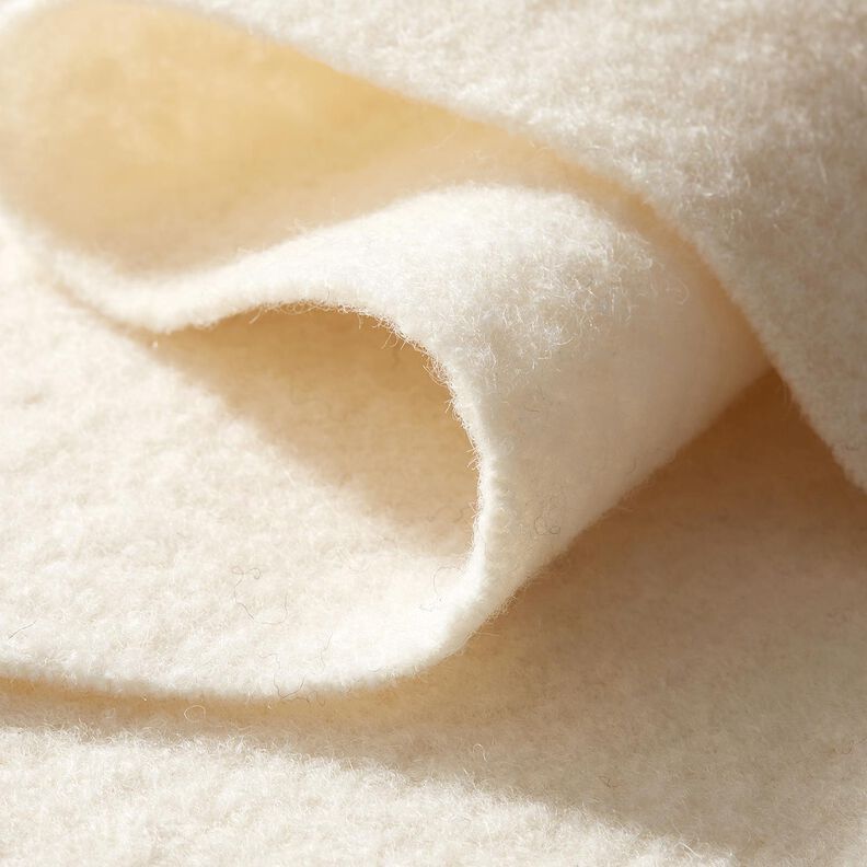 Loden de laine foulé – crème, image number 4