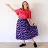 Tissu viscose LENZING™ ECOVERO™ Poppies | Nerida Hansen – lilas/noir,  thumbnail number 7