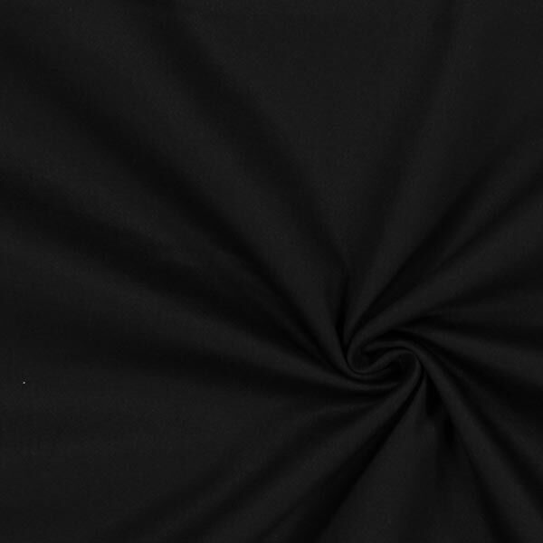 Tissu croisé en coton stretch – noir,  image number 1