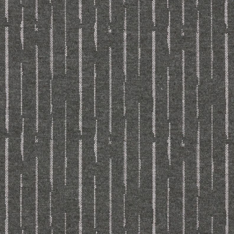 Jacquard maille Rayures en pointillés – granit/écru,  image number 1