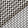 Tissu pour chemisier Graphique abstrait – crème/noir,  thumbnail number 4