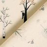 GOTS Tissu en coton Cretonne Oiseaux dans la forêt – nature/eucalyptus,  thumbnail number 4