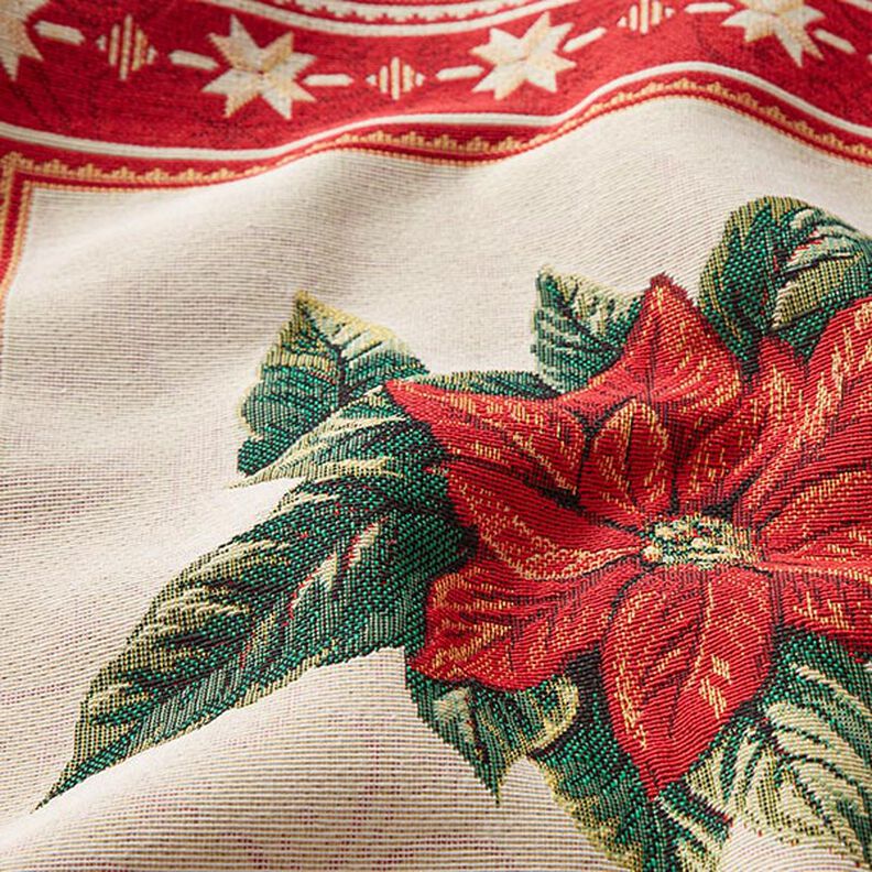 Tissu de décoration pièce Gobelin Etoile de Noël – rouge, image number 2