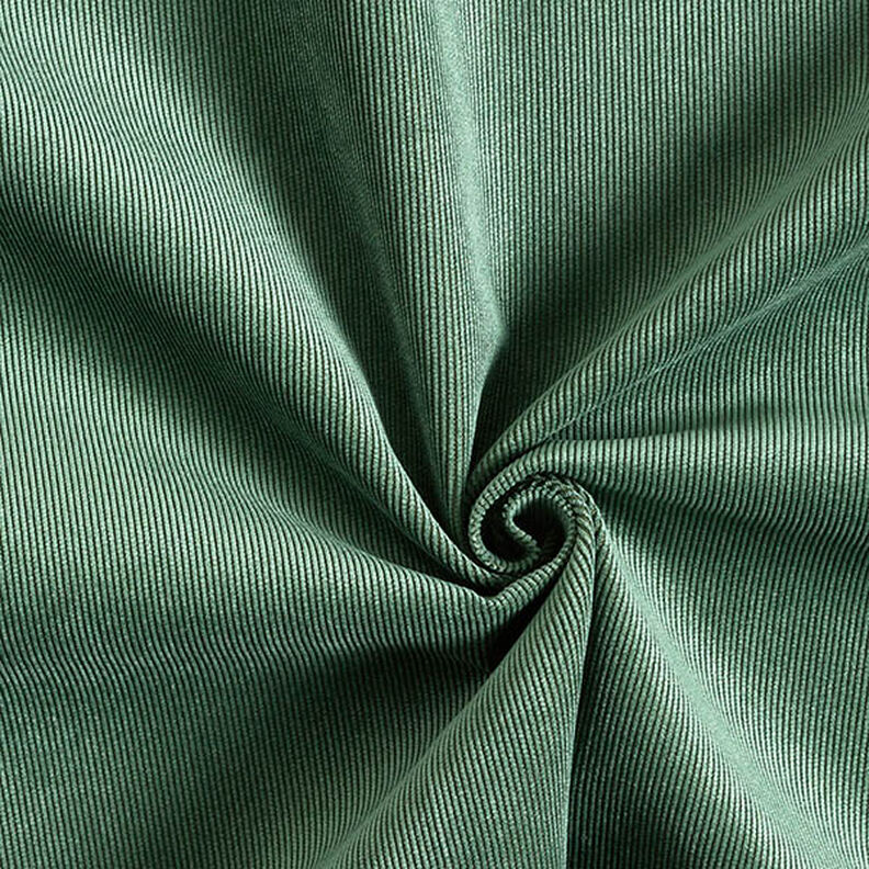 Tissu de revêtement Velours milleraies – vert foncé,  image number 1