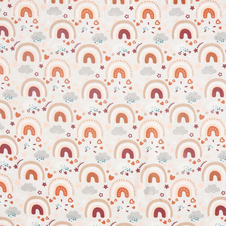 Popeline arc-en-ciel – beige clair, image number 1