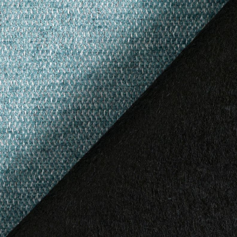Tissu de revêtement Chenille Chiné – pétrole légère/argent,  image number 3