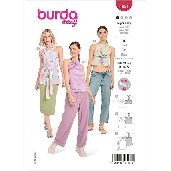 Débardeur | Burda 5891 | 34-48, image number 1