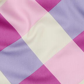Satin de coton Large Gingham | Nerida Hansen – violet pastel/écru, 