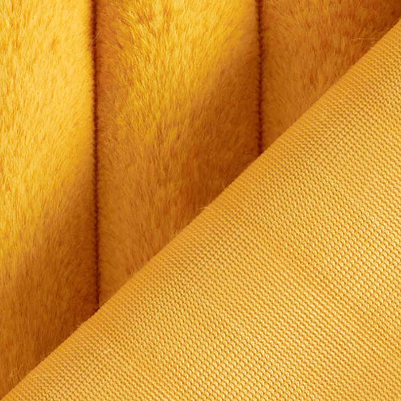 Tissu de revêtement Côtes moelleuses – jaune curry,  image number 4