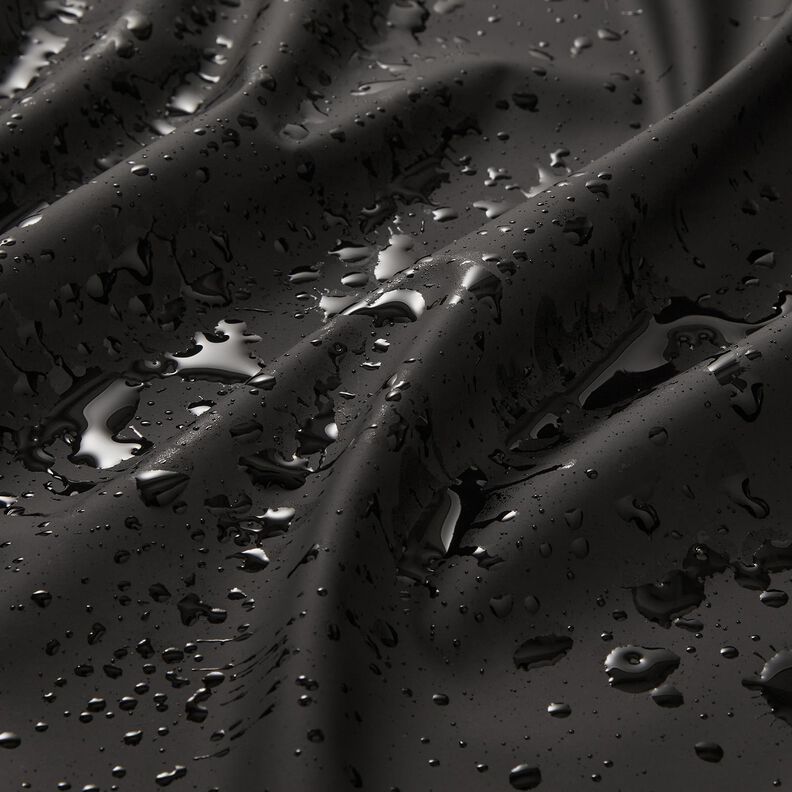 Tissu pour vestes de pluie uni – noir,  image number 3