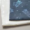 Tissu double gaze de coton Licornes Imprimé feuille – gris bleu,  thumbnail number 6